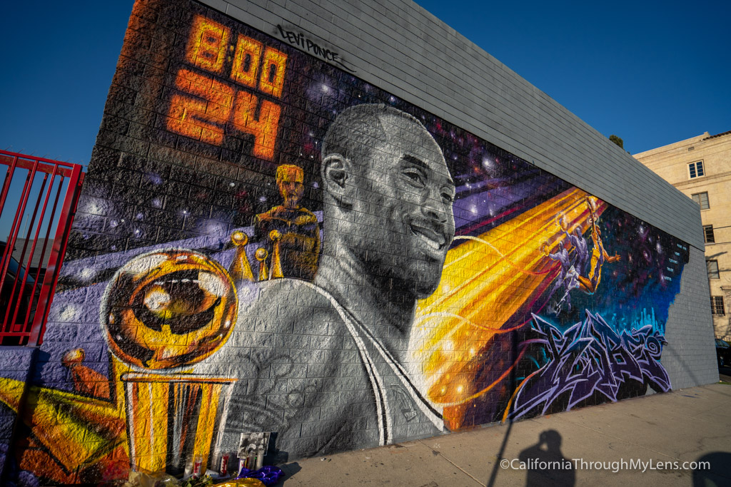 Where to see the Kobe Bryant Murals in Los Angeles California Through