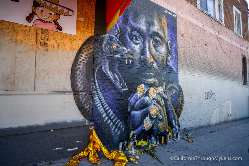 Where to see the Kobe Bryant Murals in Los Angeles California Through