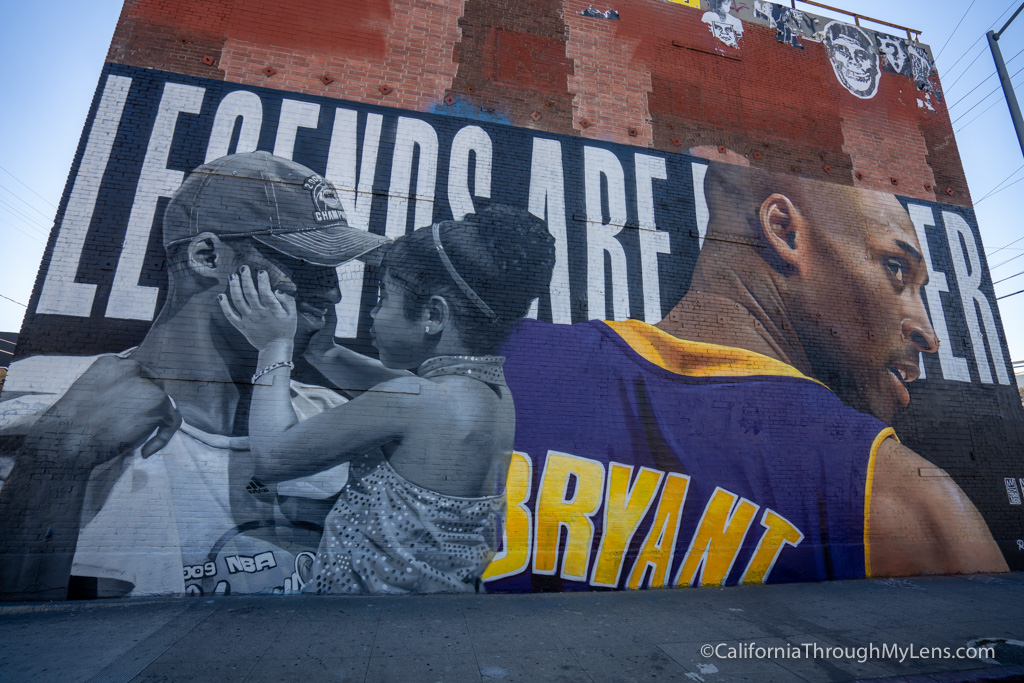 Where to see the Kobe Bryant Murals in Los Angeles California Through