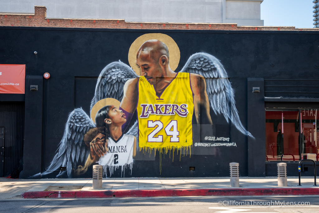 Where to see the Kobe Bryant Murals in Los Angeles California Through