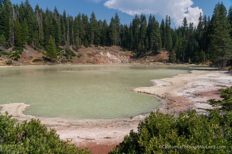 Boiling Springs Lake in Lassen Volcanic National Park California