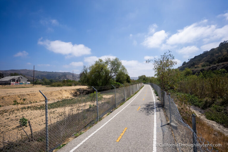 Biking from Ojai to Ventura on the Ojai Valley Trail California