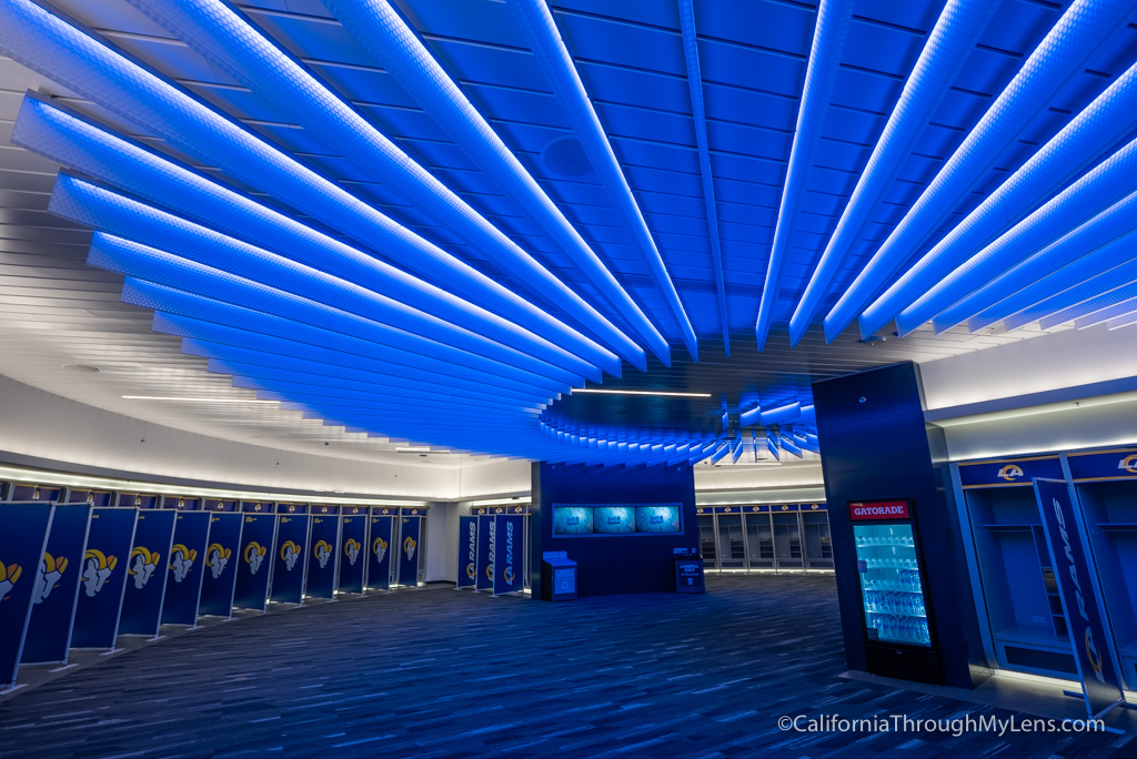 sofi stadium locker room tour