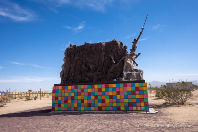 Liberty Sculpture Park Along Interstate 15 in Yermo - California ...