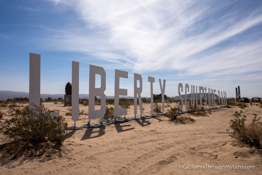 Liberty Sculpture Park Along Interstate 15 in Yermo - California ...