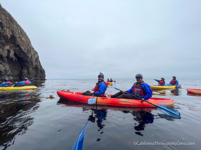 Kayaking Sea Caves on Santa Cruz Island in Channel Islands National ...