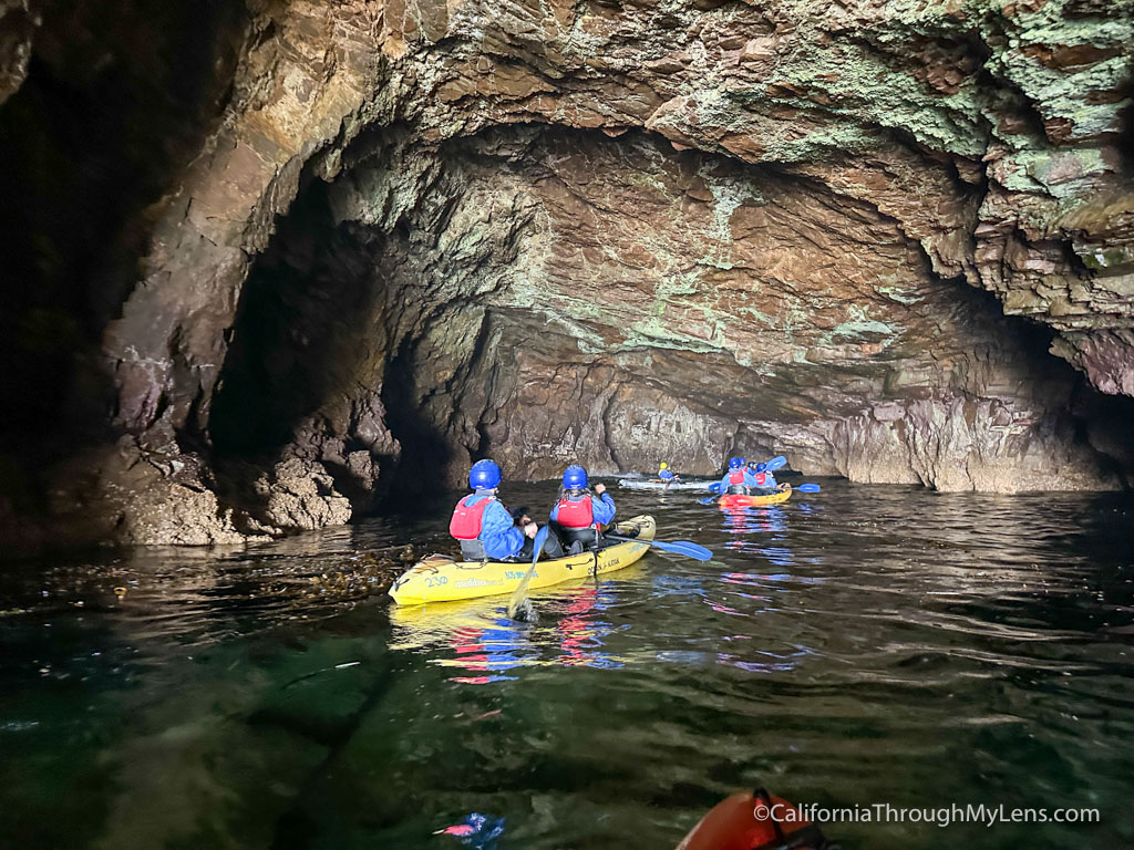 Kayaking Sea Caves on Santa Cruz Island in Channel Islands