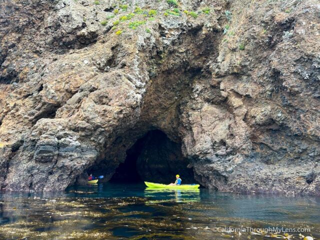 Kayaking Sea Caves on Santa Cruz Island in Channel Islands National ...